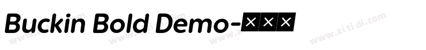 Buckin Bold Demo字体转换